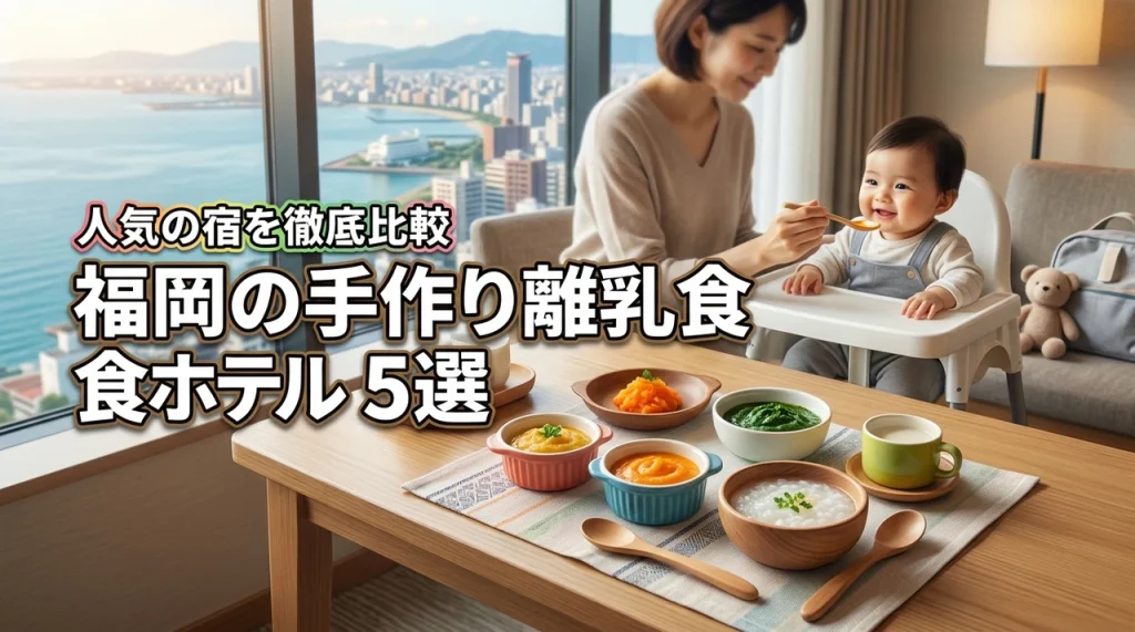 福岡で手作り離乳食が頼めるホテルはどこ？宿泊5選を徹底比較！